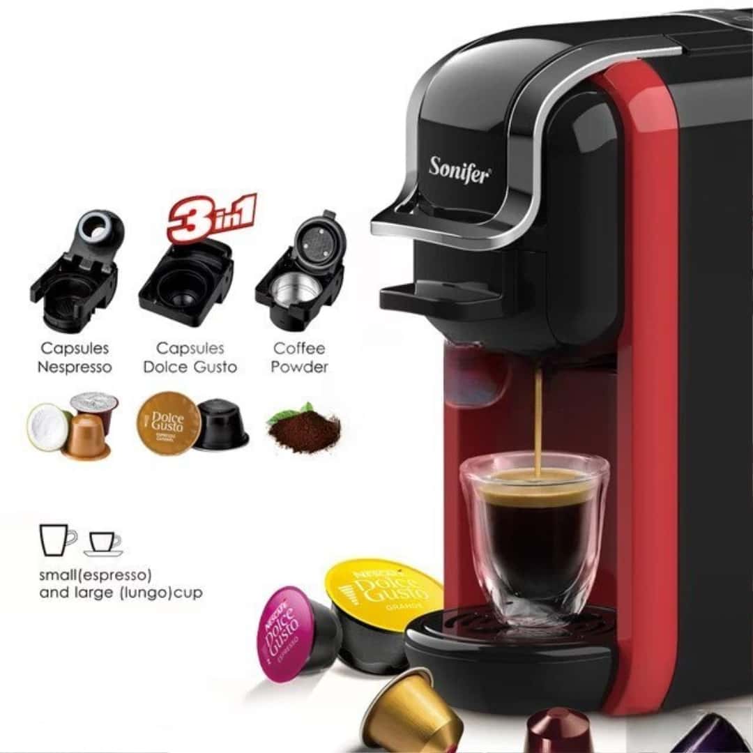 Coffee maker Black color, Stainless steel material - Tenderyard