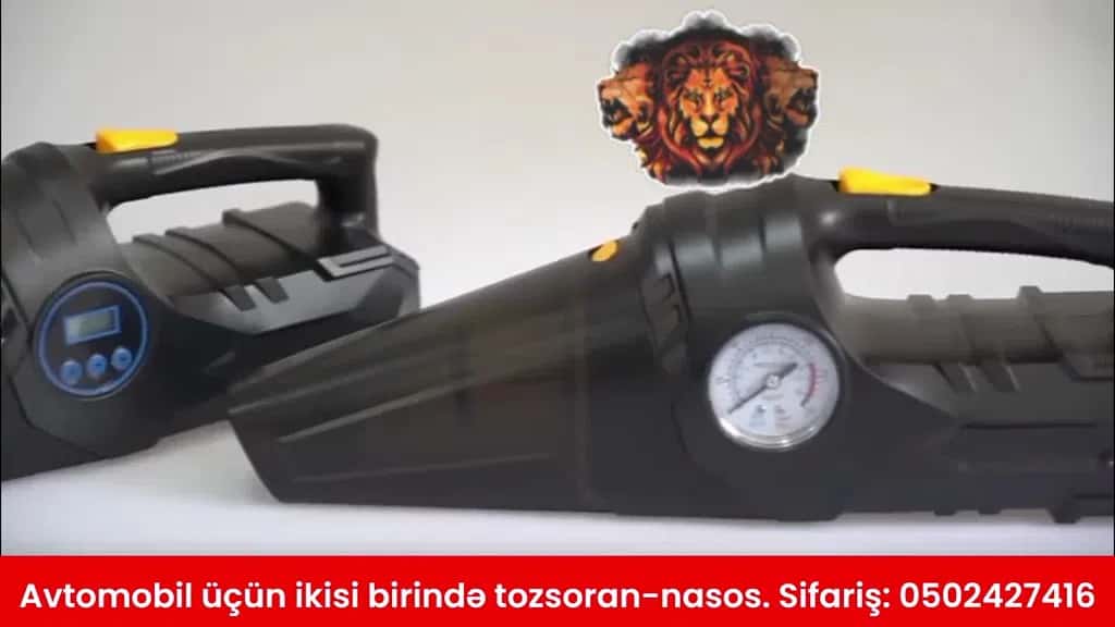 Avtomobil üçün 2-si 1-də tozsoran və nasos - Tenderyard