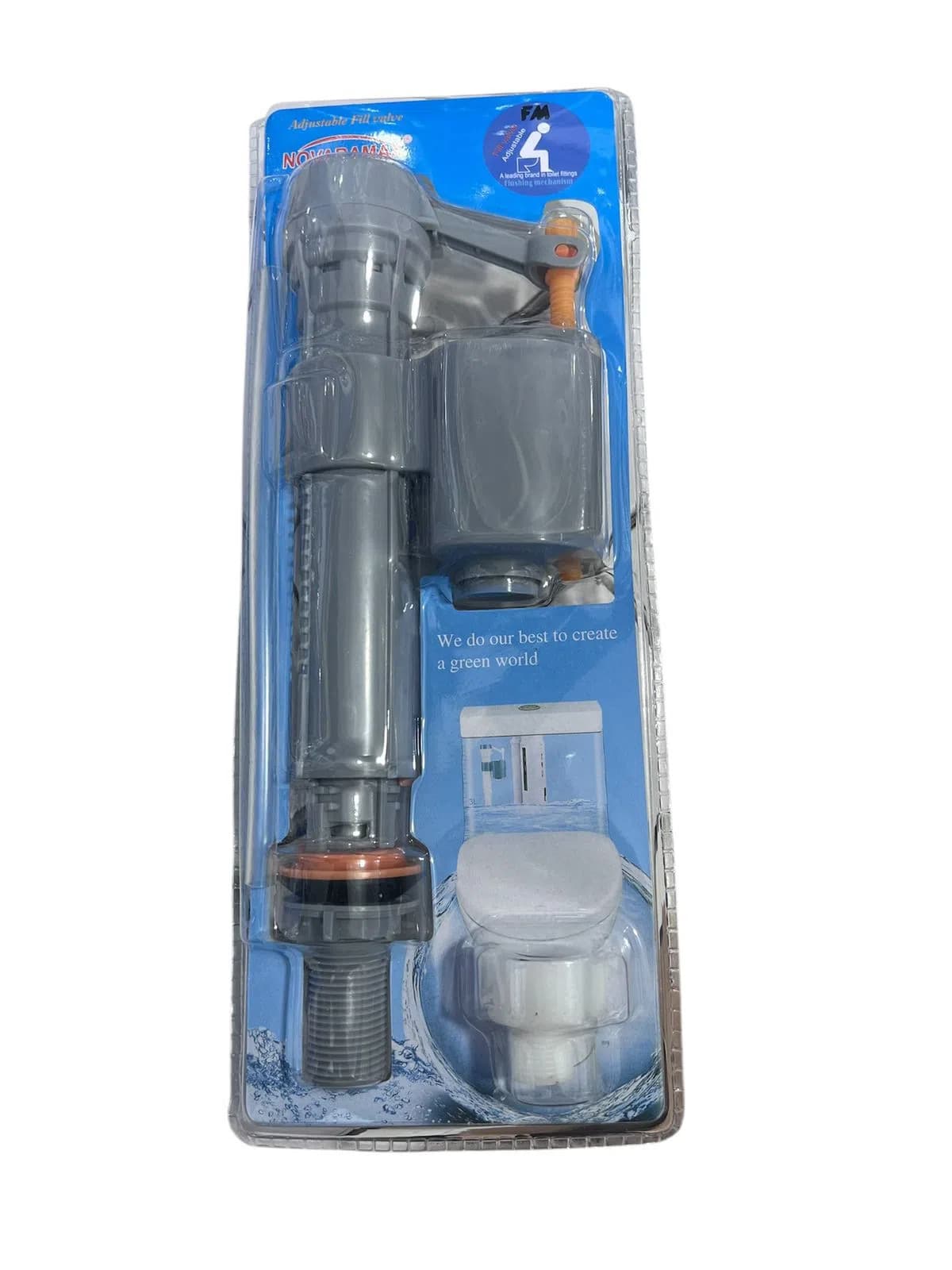 Axıdıcı mexanizm tualet üçün polipropilen, boz