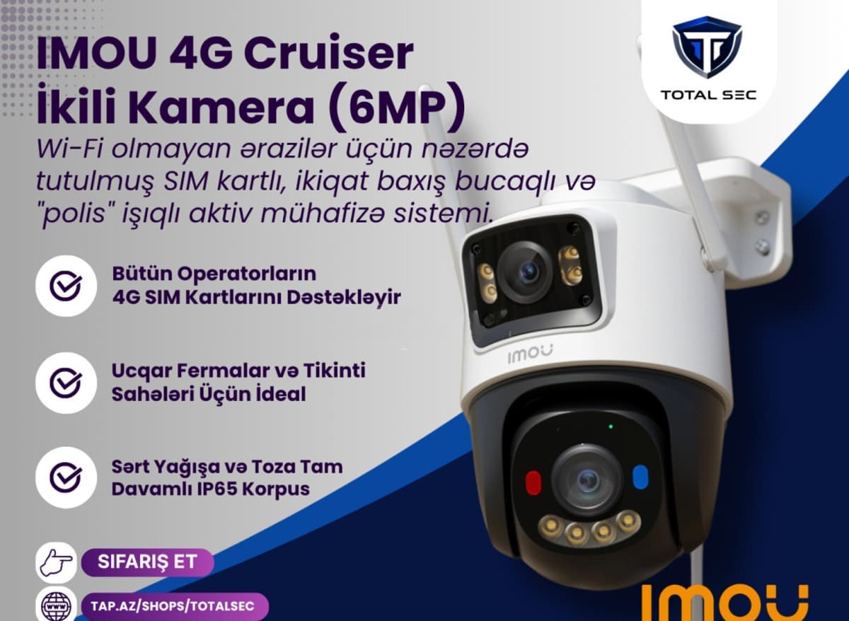 4G kamera Imou Cruiser Dual 6MP (SIM kartlı)
