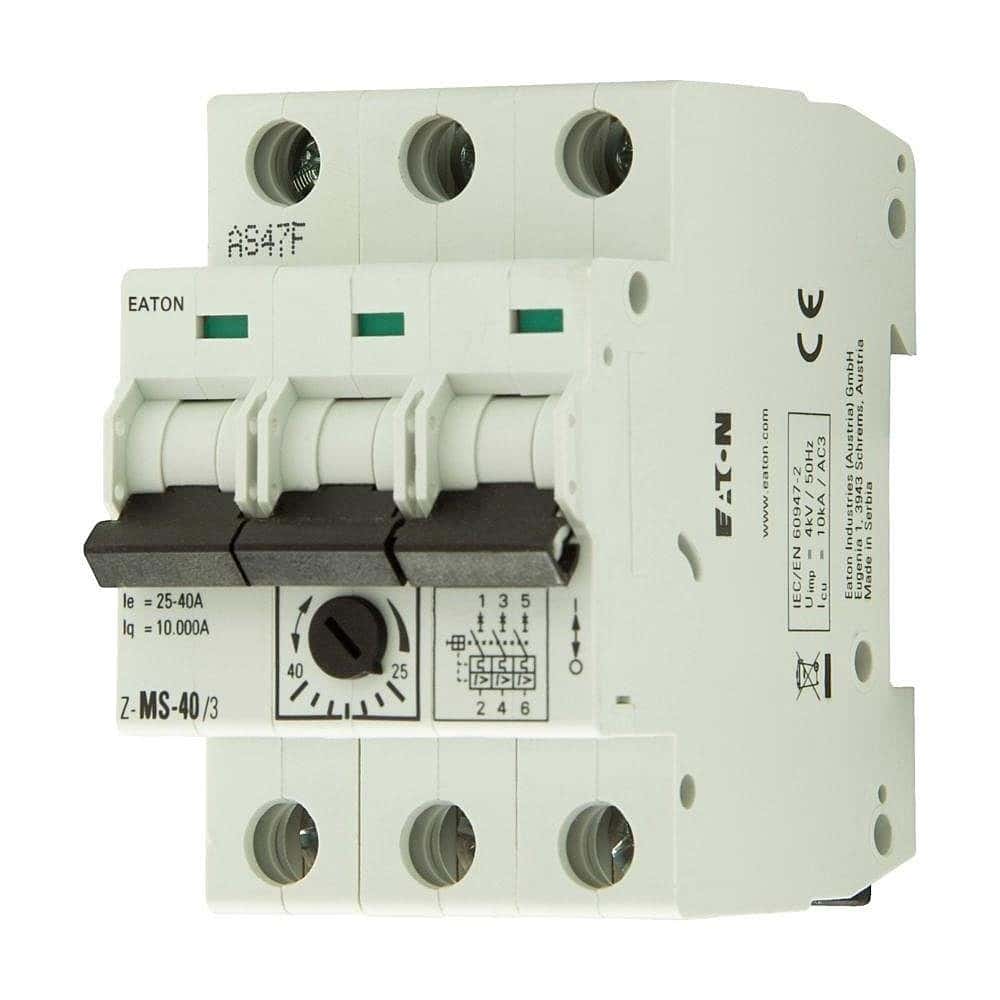 Автоматический выключатель защиты двигателя Eaton Z-MS-40/3 - Tenderyard