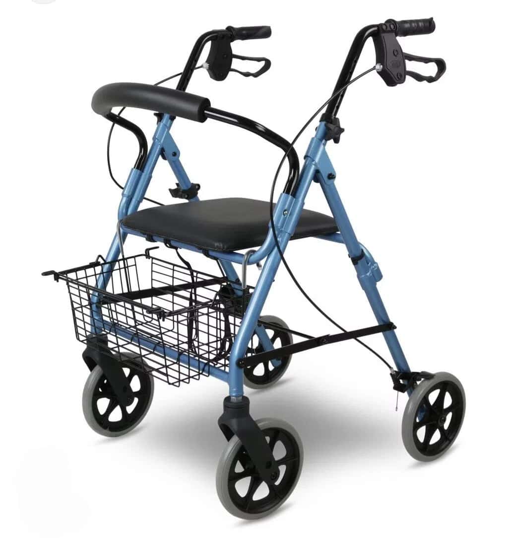 Four-wheeled walking aid (Rollator) - Tenderyard