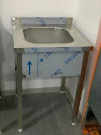 Paslanmaz Tək Gözlü Moyka 60x60x85 — şəkil 2