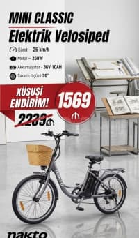 Elektrikli velosiped Nakto Mini Classic — şəkil 6