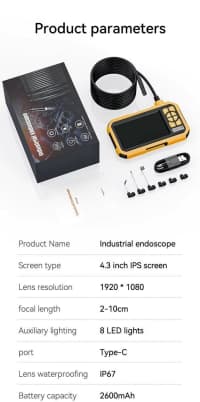 Endoskop kamera Fuers 5m 1080p Dual Lens — şəkil 5