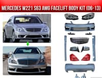 Body kit Mercedes W221 S-Class 6.3 — şəkil 2