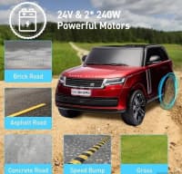 Range Rover İkinəfərlik Uşaq Avtomobili — şəkil 3