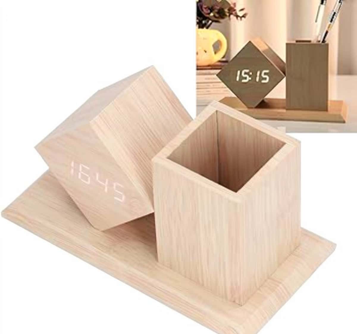 Electronic Clock and Pen Holder Set - Tenderyard