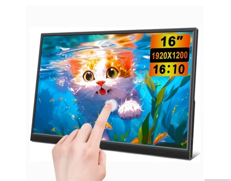Portativ monitor 16 inch touch screen