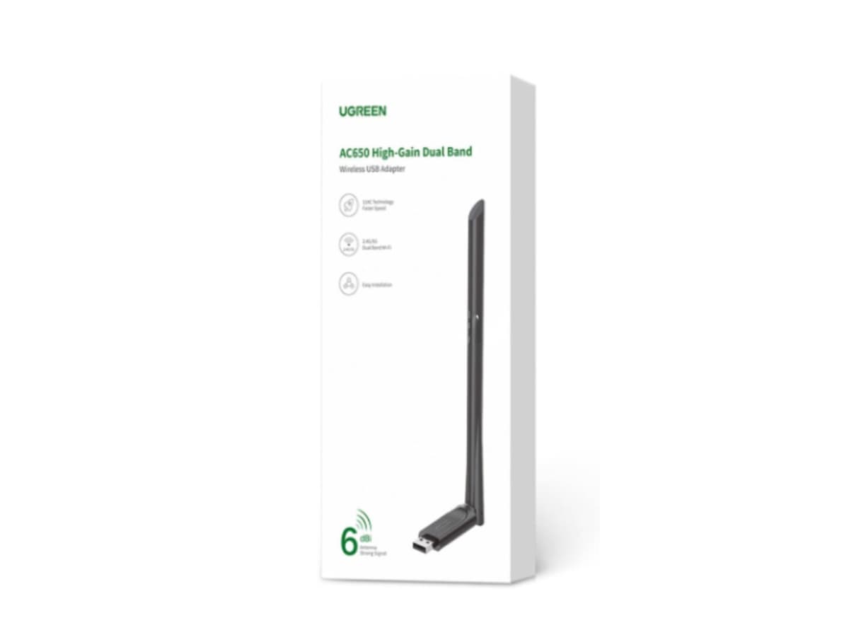 Wi-Fi adapter Ugreen USB AC650 6dBi