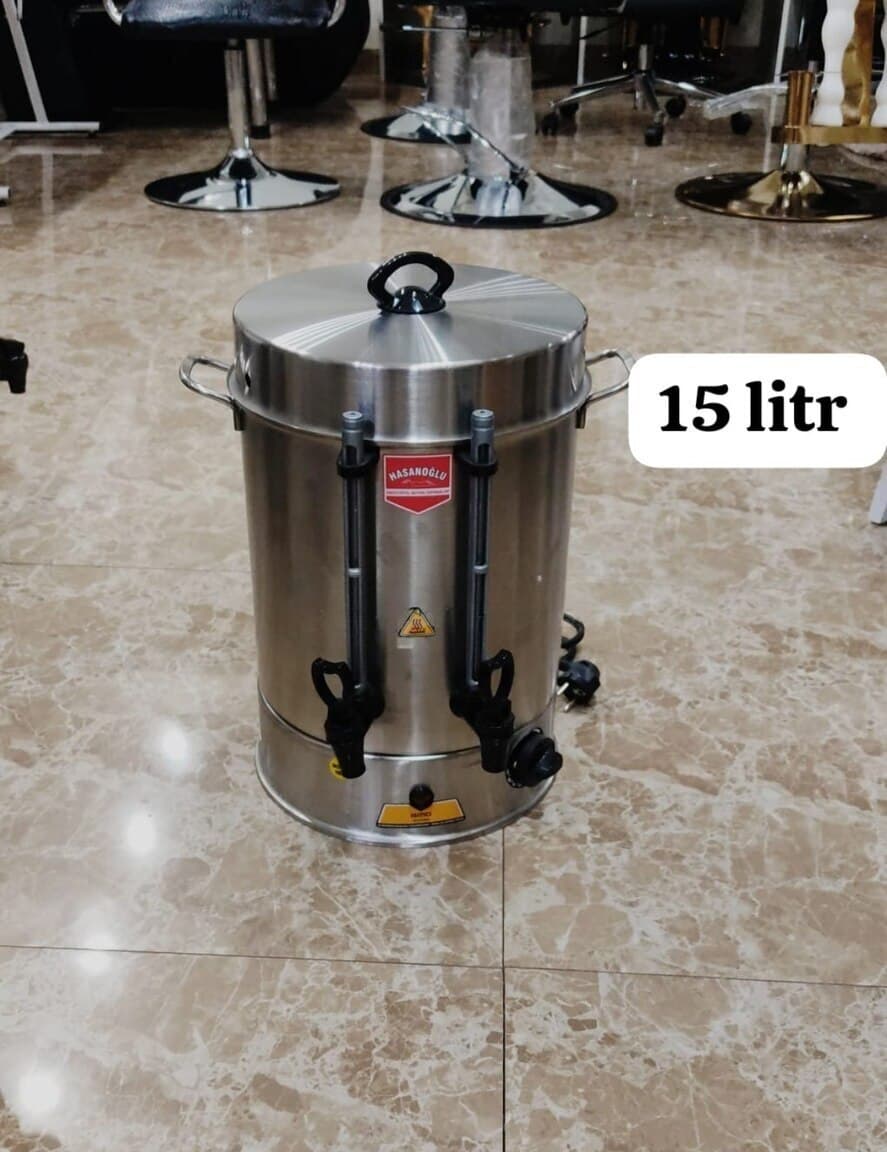 Samovar Paslanmayan polad material