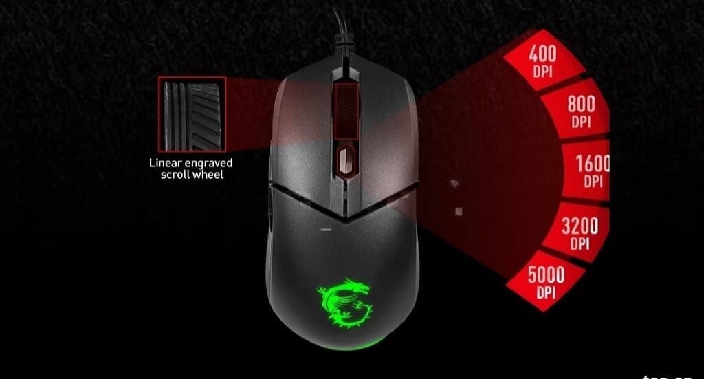 Oyun siçanı MSI Gaming Clutch GM11 Ağ