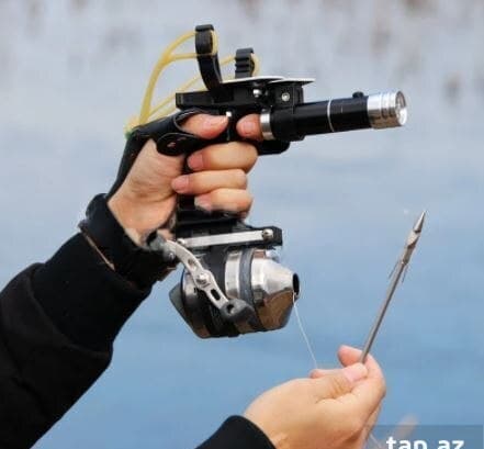 Balıqçılıq üçün slingshot (sapand) dəsti