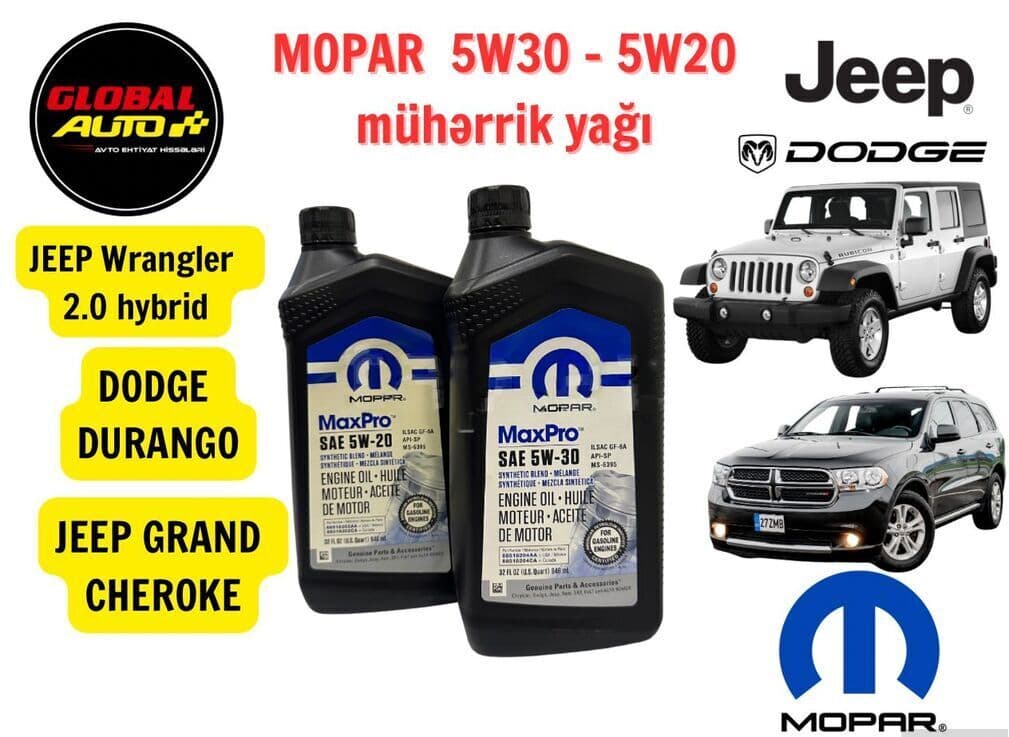 Mopar mühərrik və transmissiya yağı