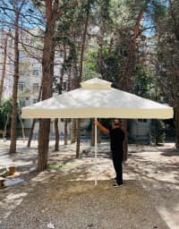 Bağ çətiri Kvadrat, Bej rəng — şəkil 1