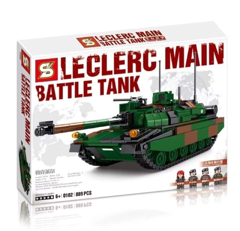 Leclerc Main Battle Tank Construction Set - Tenderyard