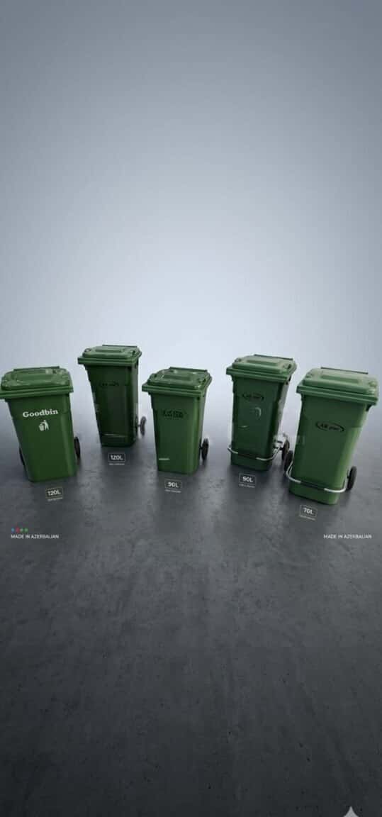 Trash cans and waste bins (in various sizes) - Tenderyard