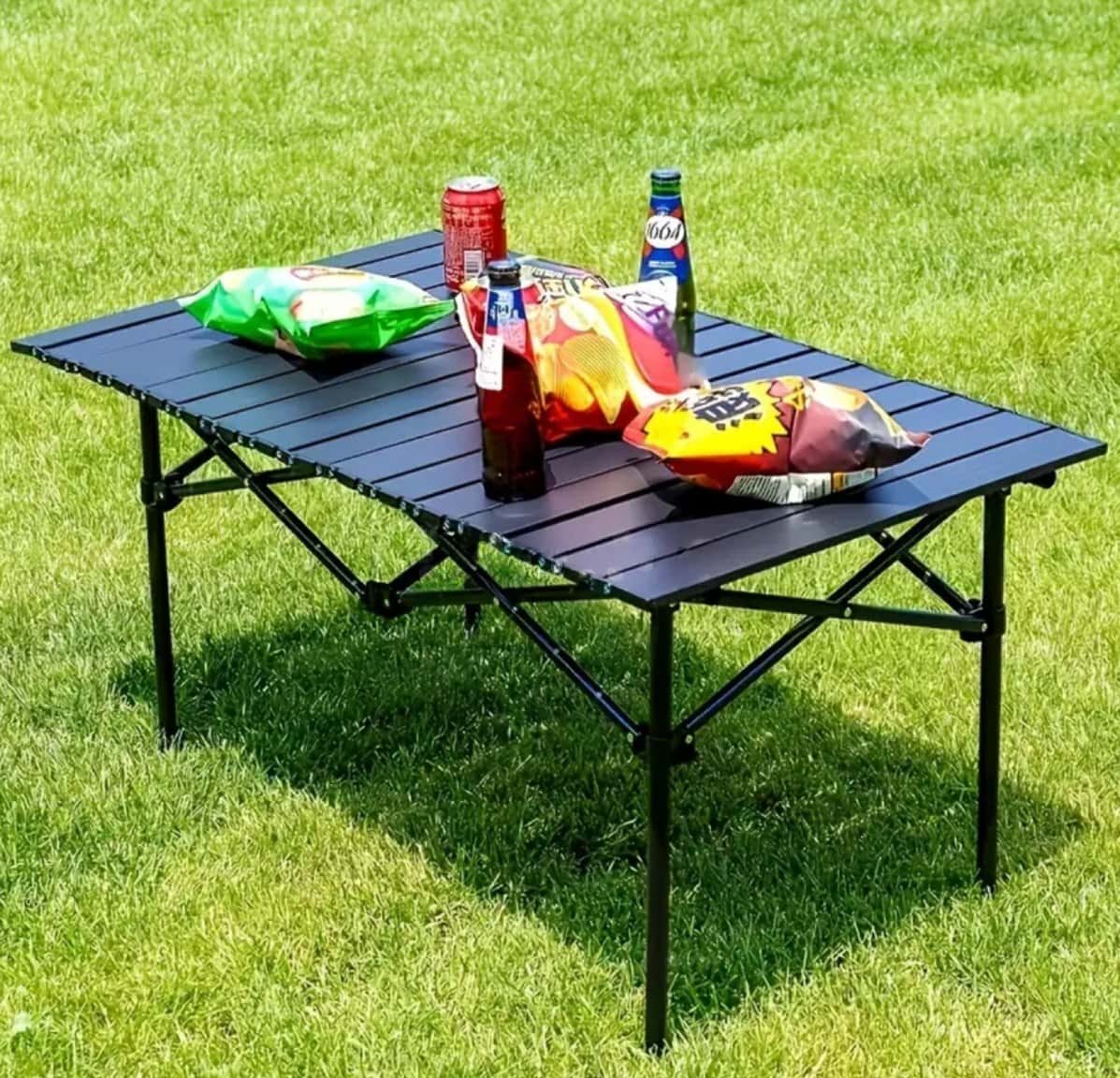 Folding Metal Picnic Table - Tenderyard