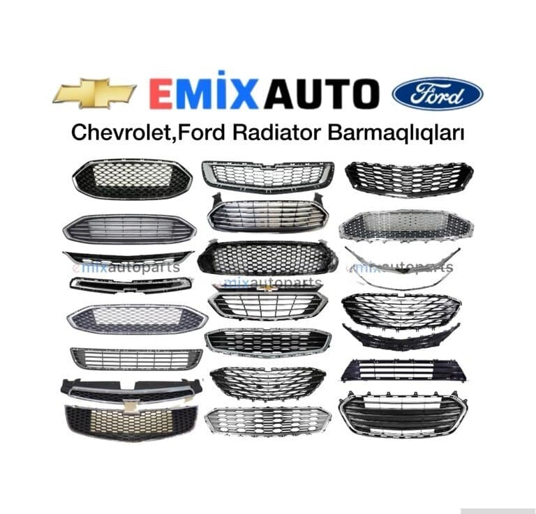 Radiator barmaqlığı Chevrolet və Ford modelləri üçün