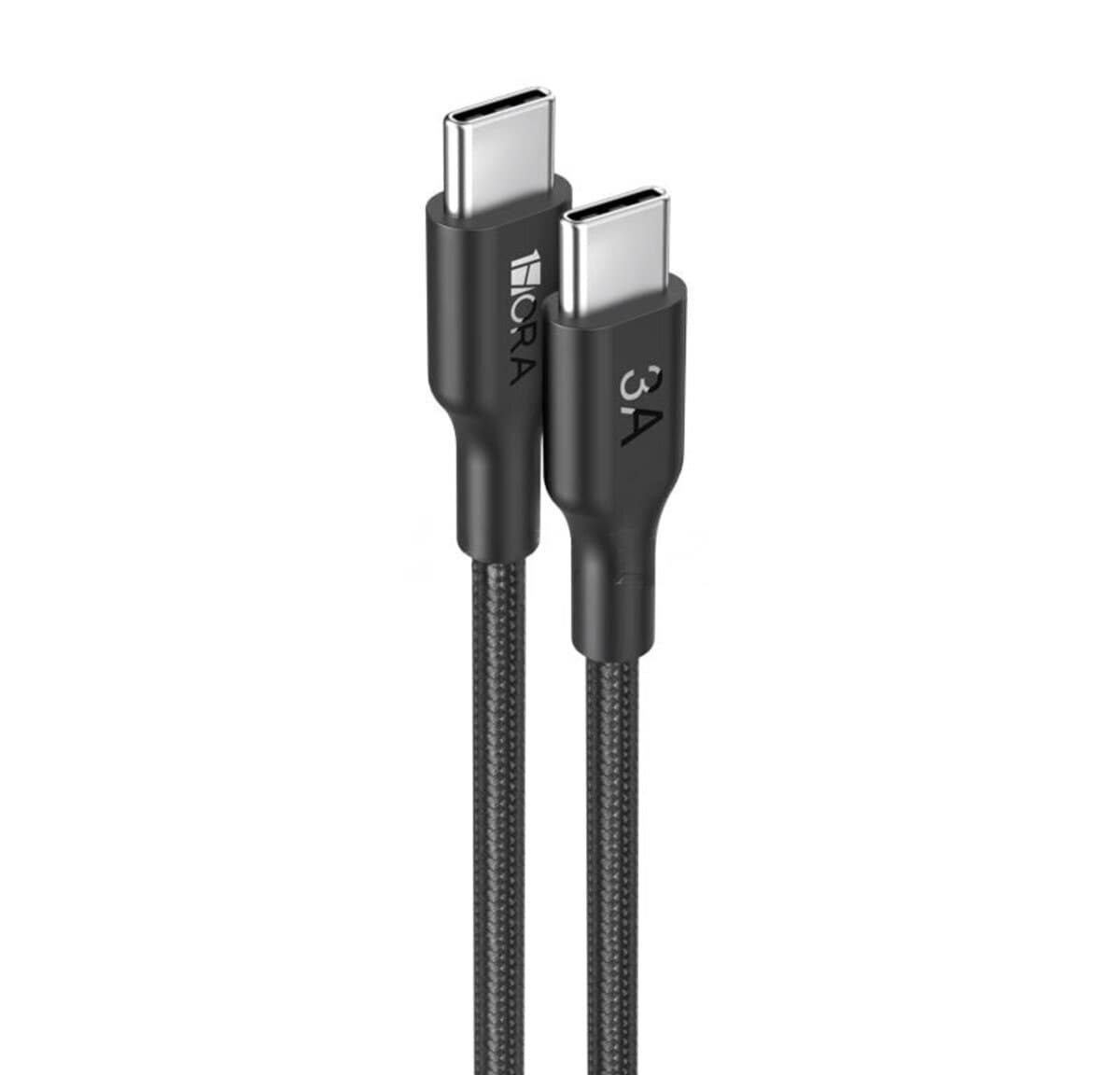 Kabel 1hora Type-C to Type-C 3A 1m CAB272 Black