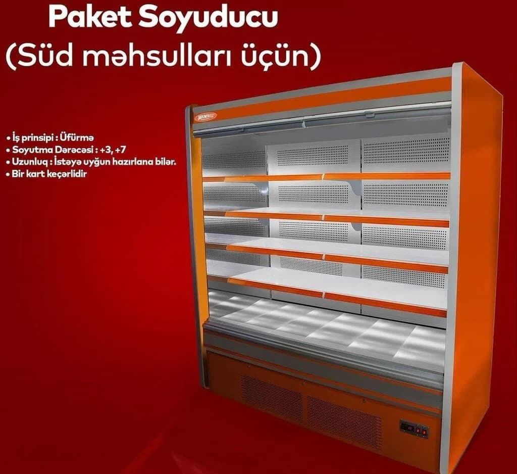 Süd Məhsulları üçün Soyuducu Vitrin