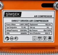 Şimşek FL-24L Hava Kompressoru 24L — şəkil 2