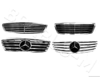 Radiator barmaqlığı Mercedes W220 — şəkil 10