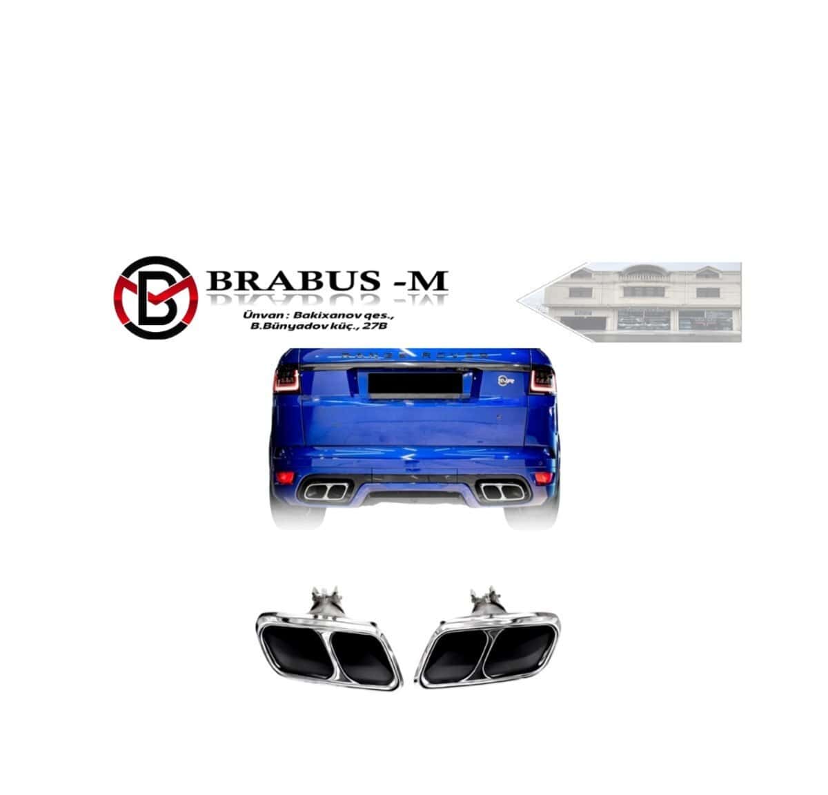 Exhaust tip for Range Rover Sport SVR - Tenderyard
