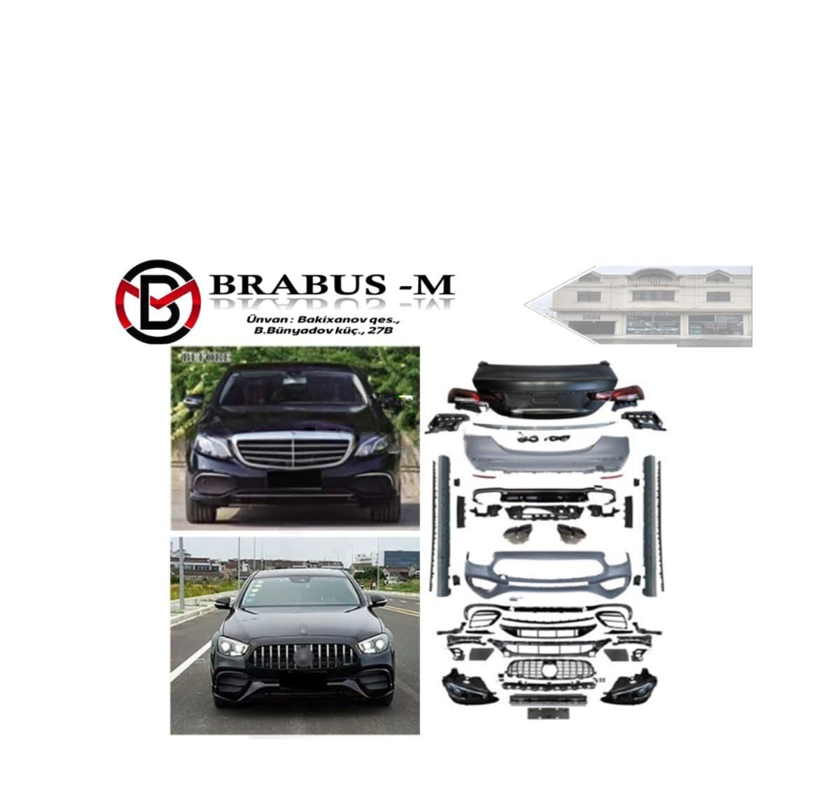 Body kit Mercedes W213 2016-2022