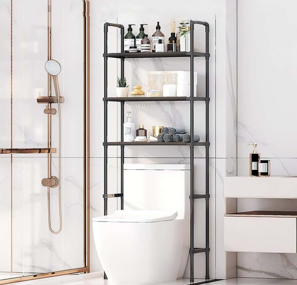Hamam otağı rəfi Boz rəng - Tenderyard