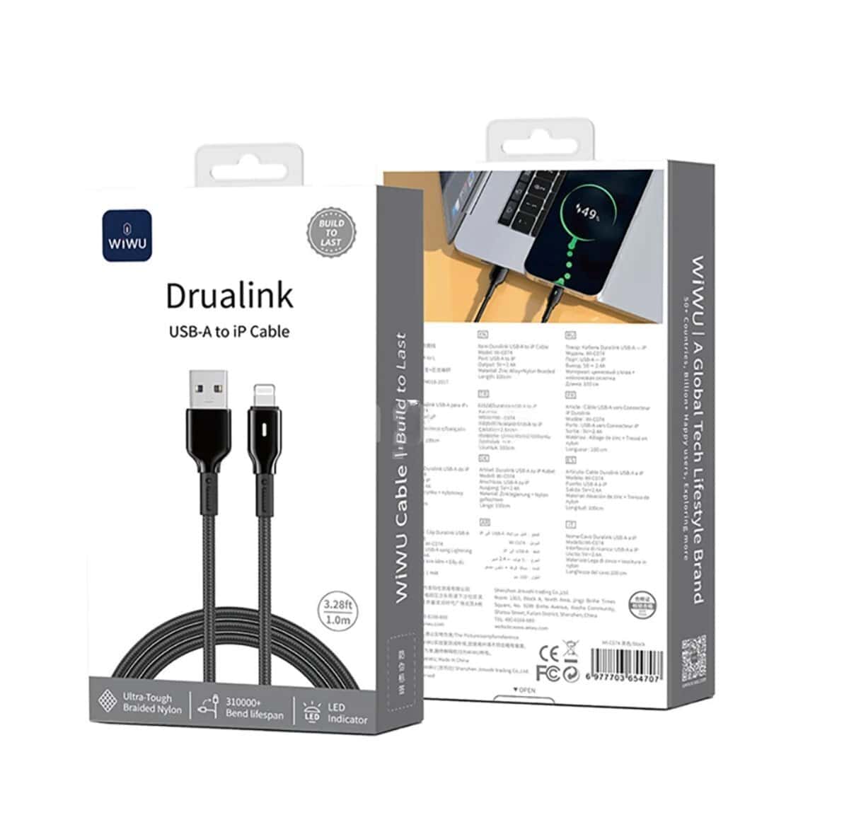 Qara rəng data kabel, USB - Tenderyard