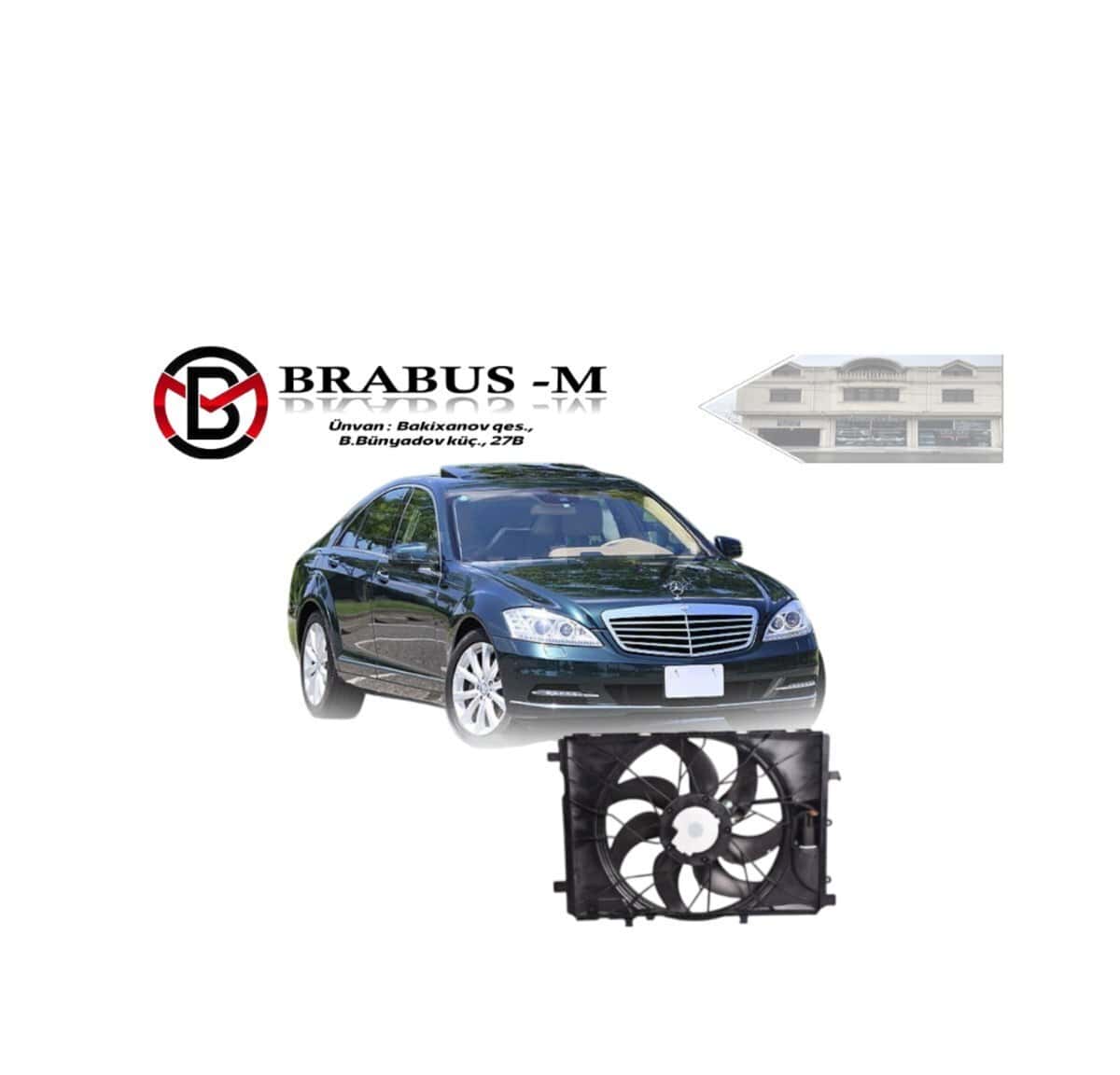 Electric fan Mercedes W221 - Tenderyard