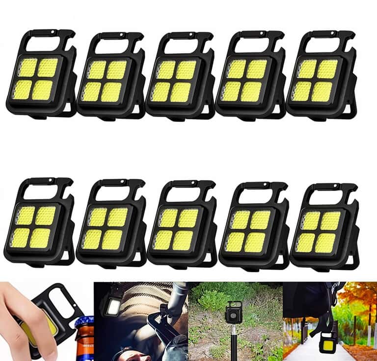 BL-60086 COB LED Rechargeable Keychain Flashlight - Tenderyard