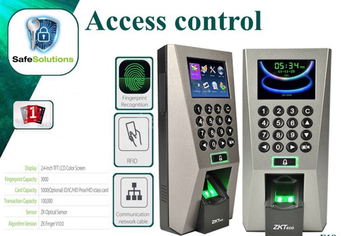 ZKTeco F18 Biometrik Girişə Nəzarət Sistemi