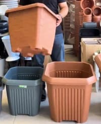 Plastik kvadrat dibçəklər — şəkil 5