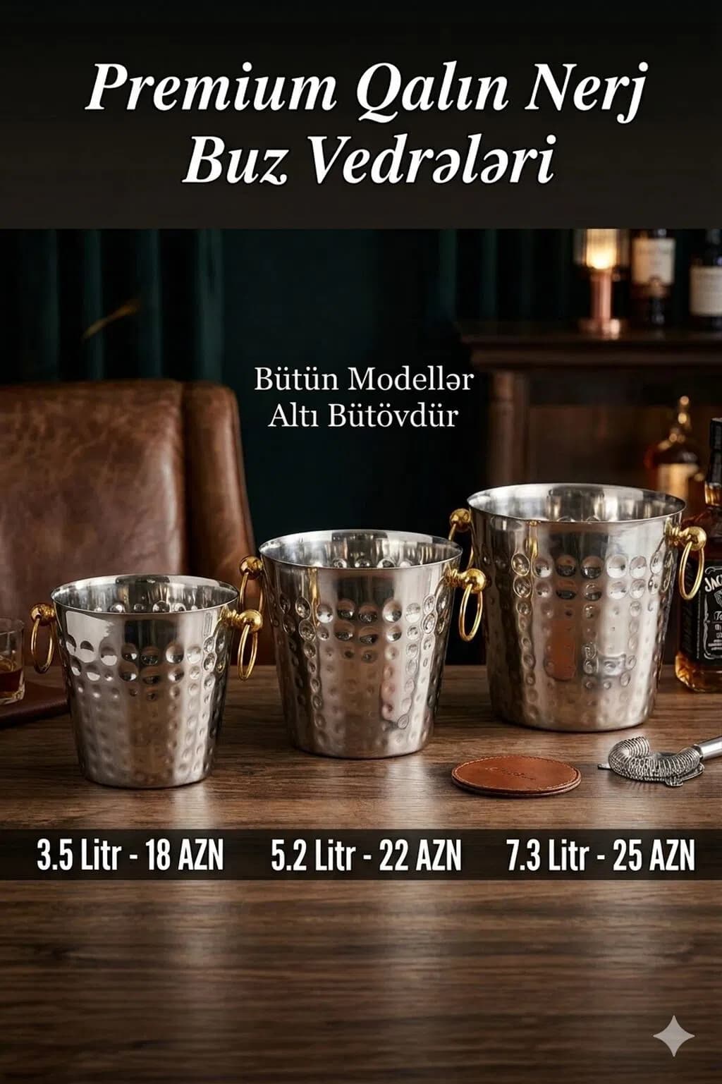 Premium Paslanmayan Polad Buz Vedrəsi
