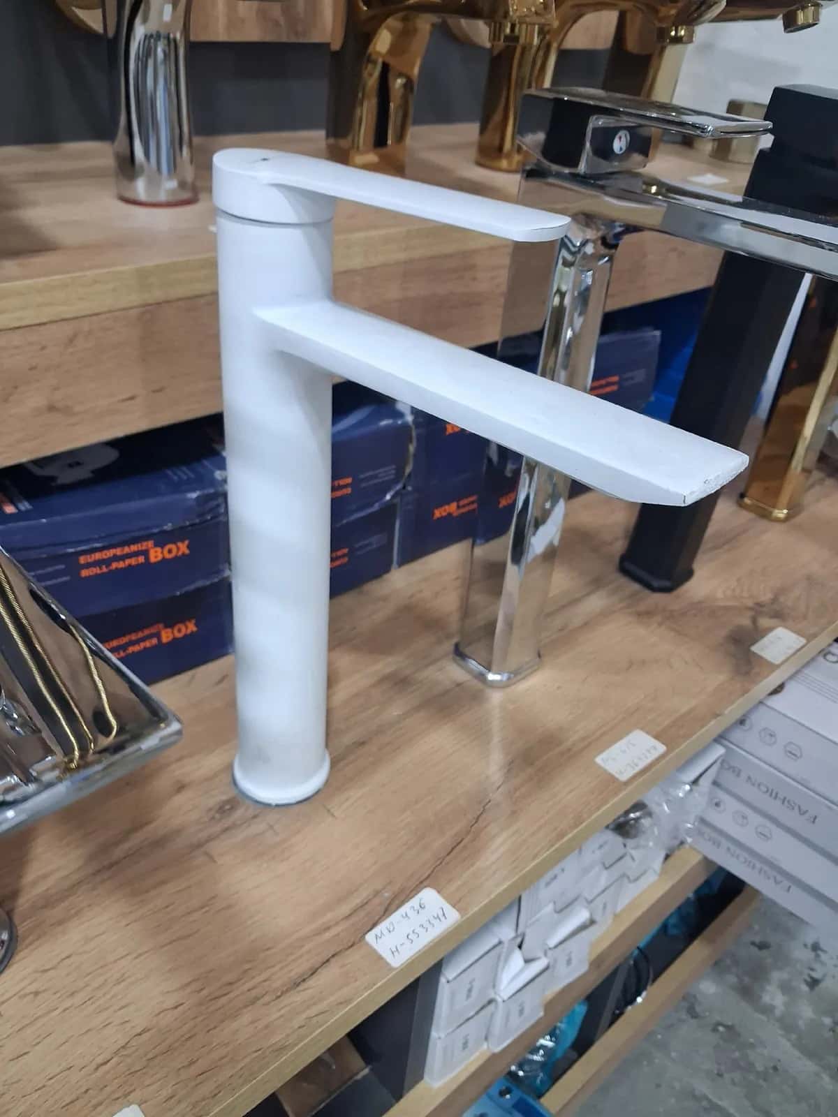 Bathroom faucet, White color - Tenderyard