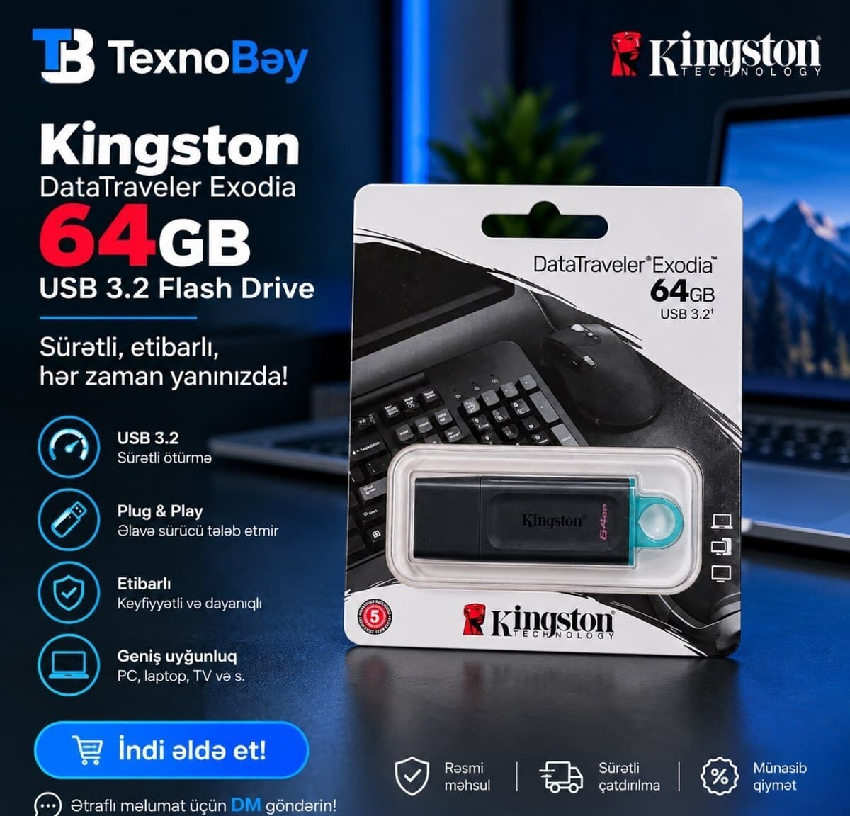 64 GB USB Flash kart, Plastik material