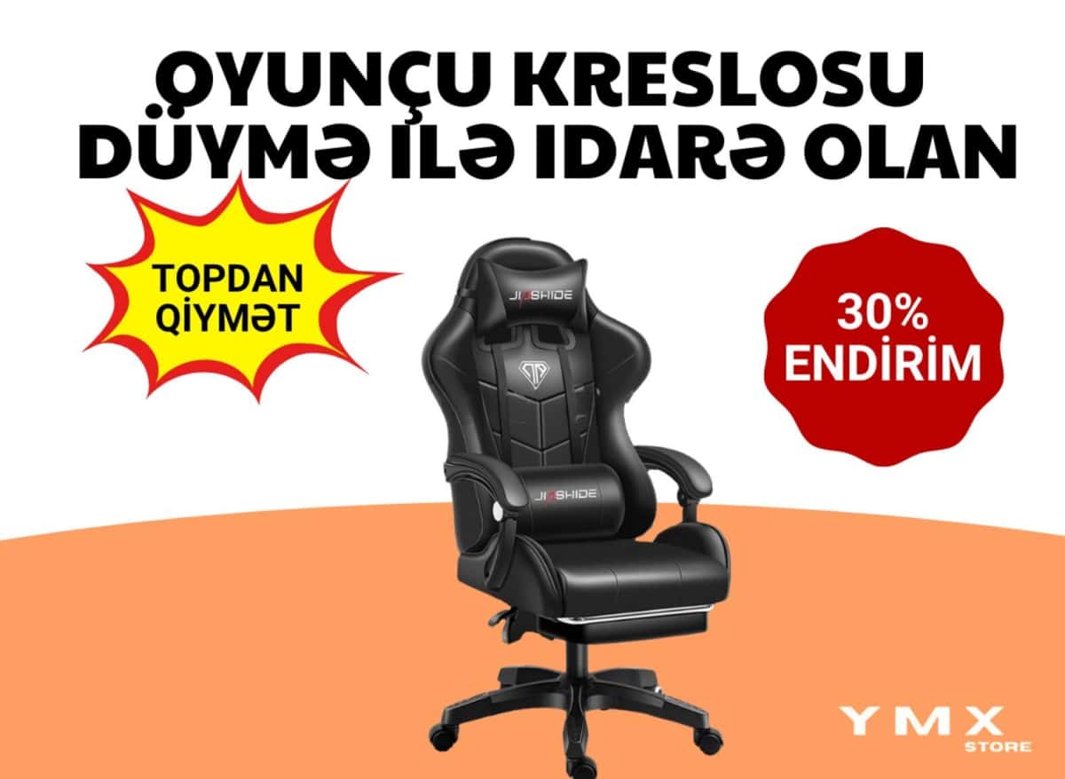 Qara rəng, Oyun kompüter kreslosu - Tenderyard