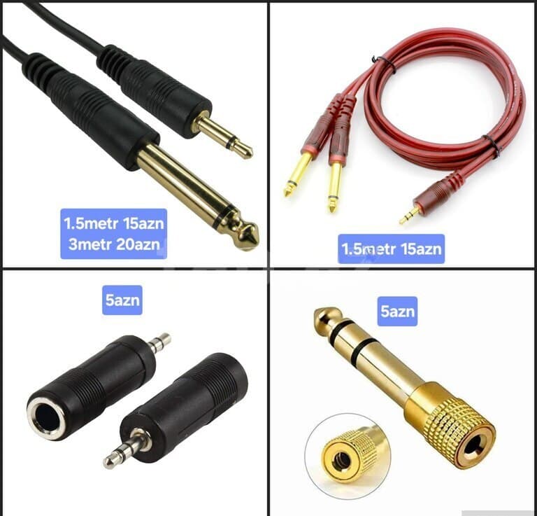 Qırmızı rəng data kabel, AUX