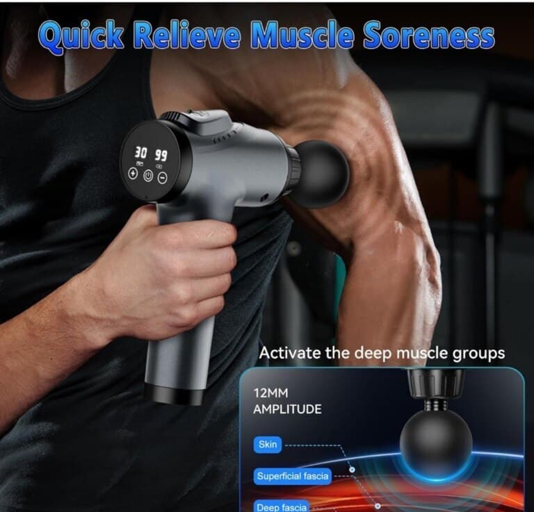 Massage Gun 6 Başlıqlı Masaj Aləti