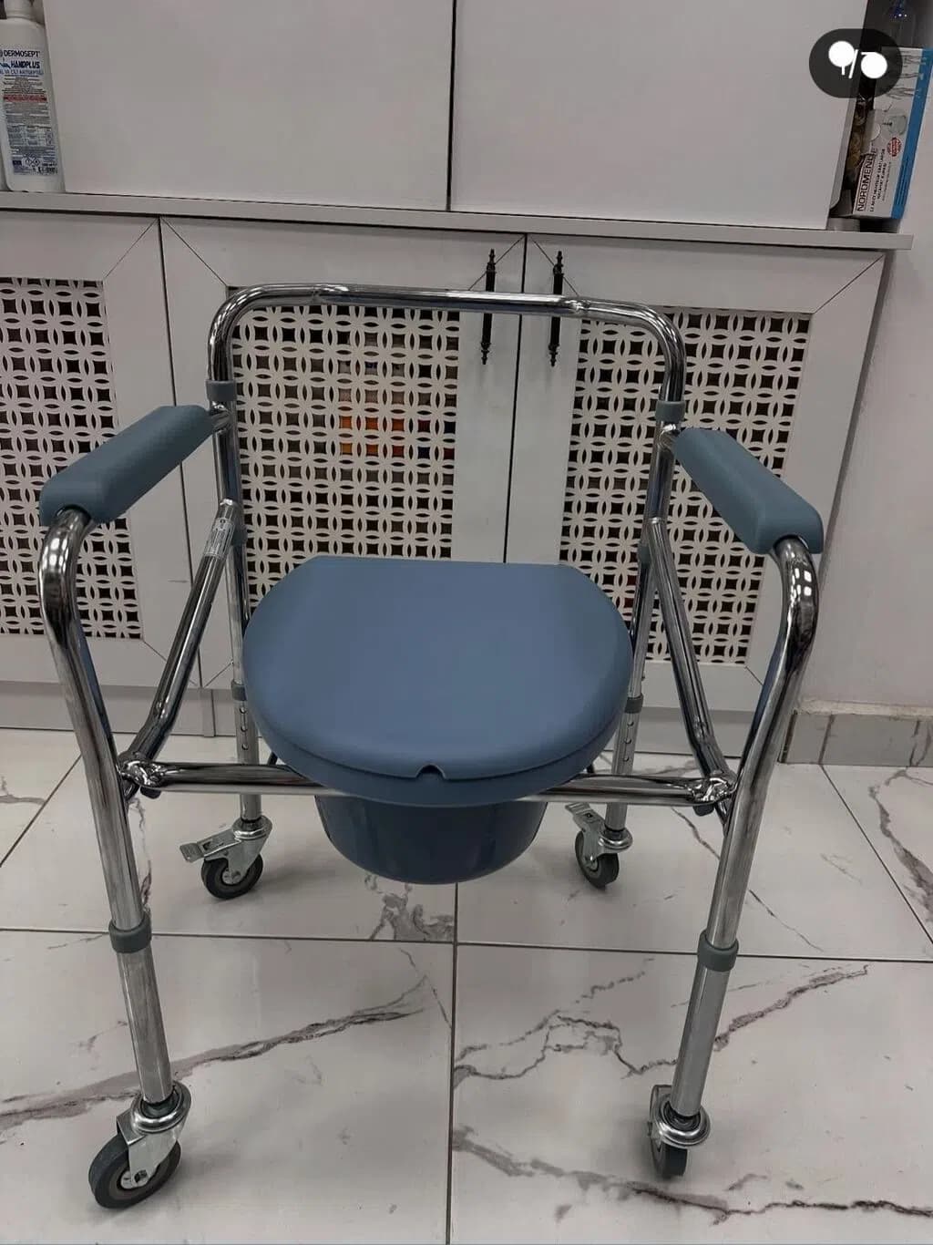 Sanitar Xəstə Kreslosu (Təkərli, Açılan)