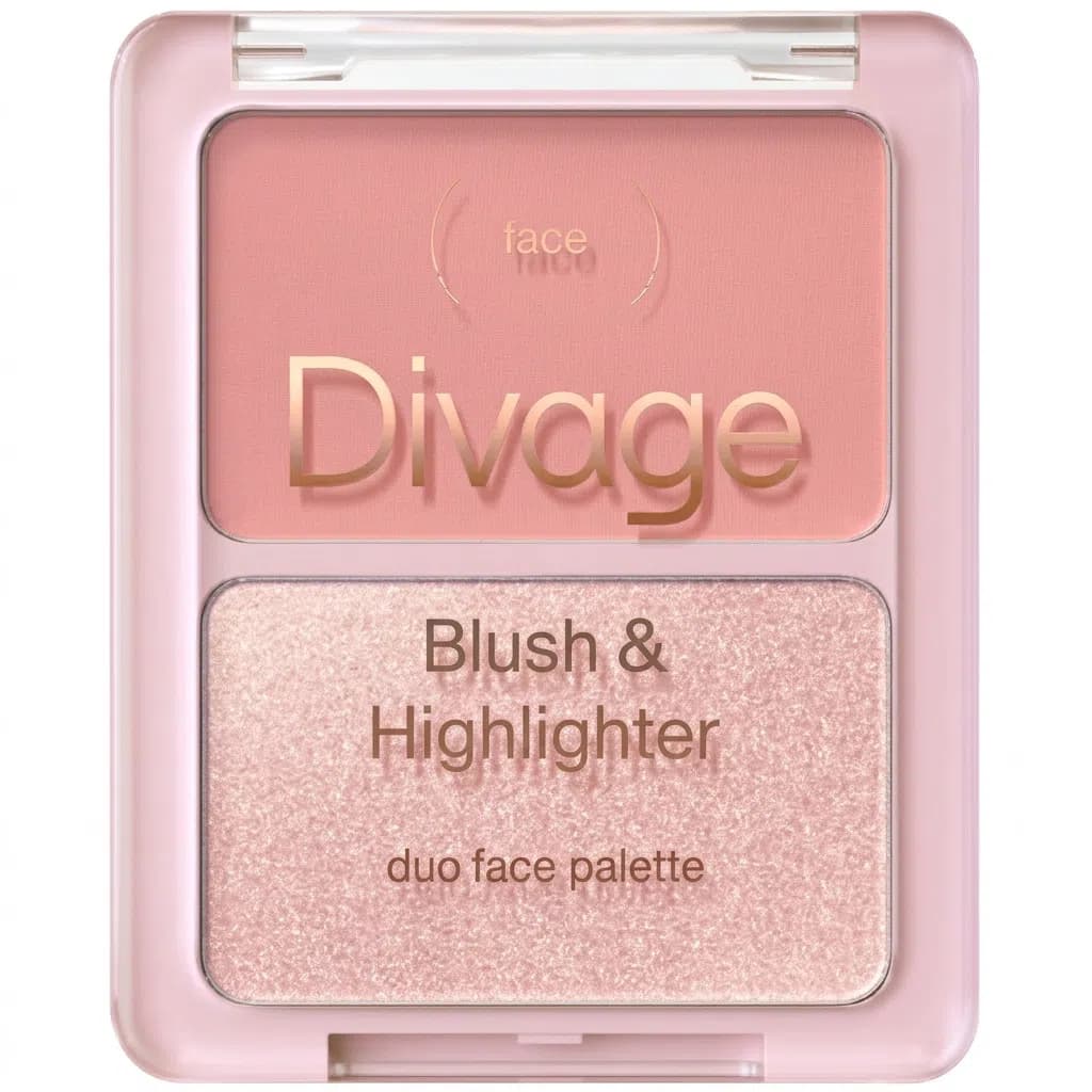 Divage Duo Face 02 Ənlik və Haylayter Paleti