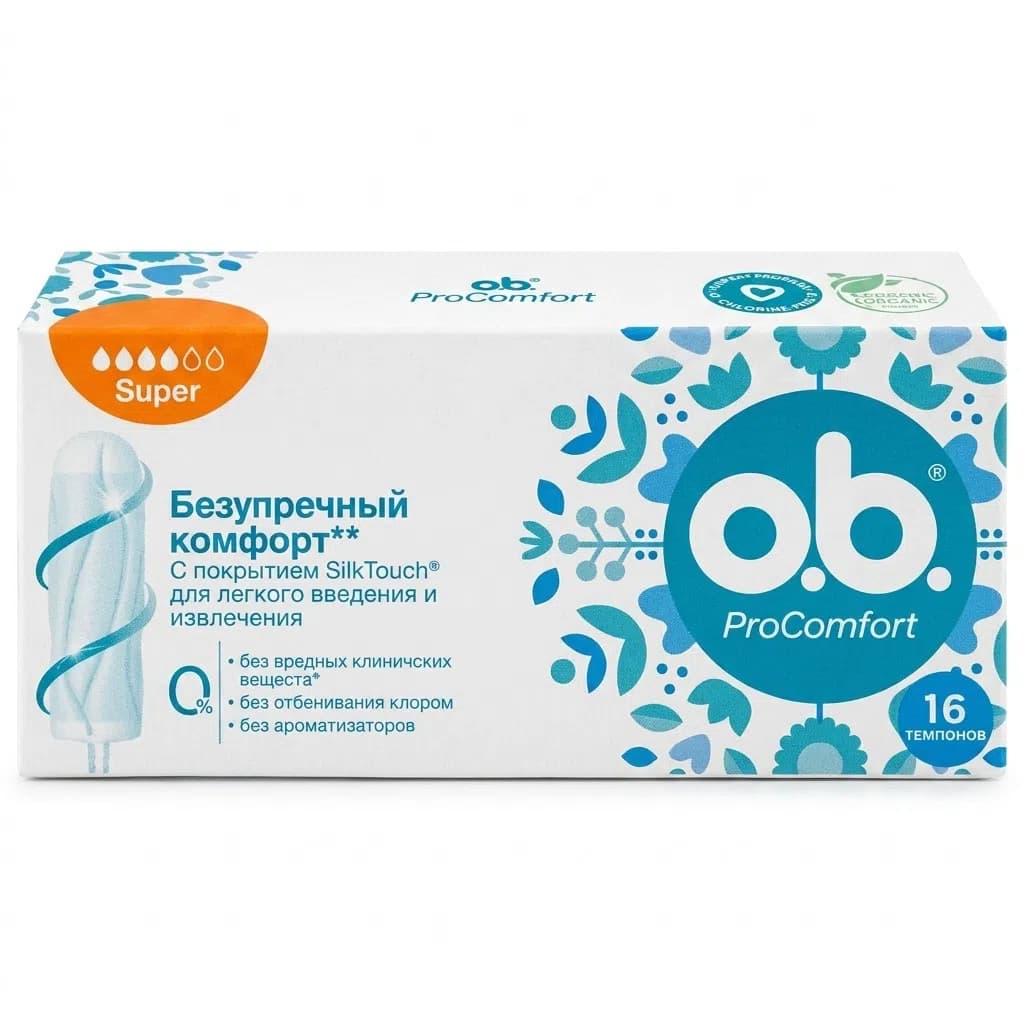 o.b. ProComfort Super Tampon, 16 ədəd