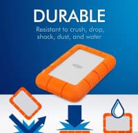 Xarici hard disk LaCie Rugged Mini 2TB USB 3.2 Type-C — şəkil 3