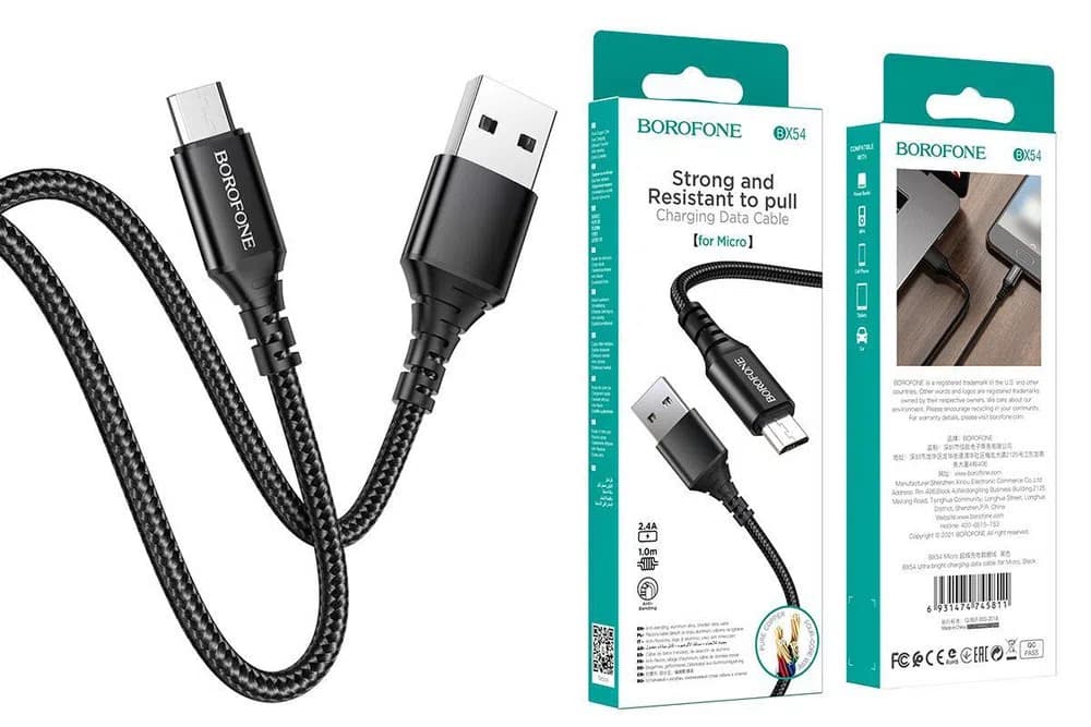 Borofone BX54 Ultra Bright USB-A to Micro-USB Kabel