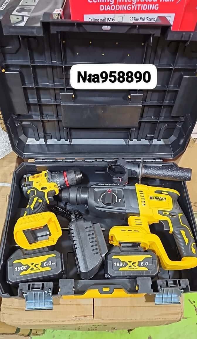 Rotary Hammer and Angle Grinder Set - Tenderyard