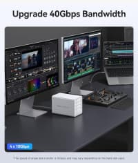 SSD qutusu Orico 4 bay NVMe 40Gbps — şəkil 6