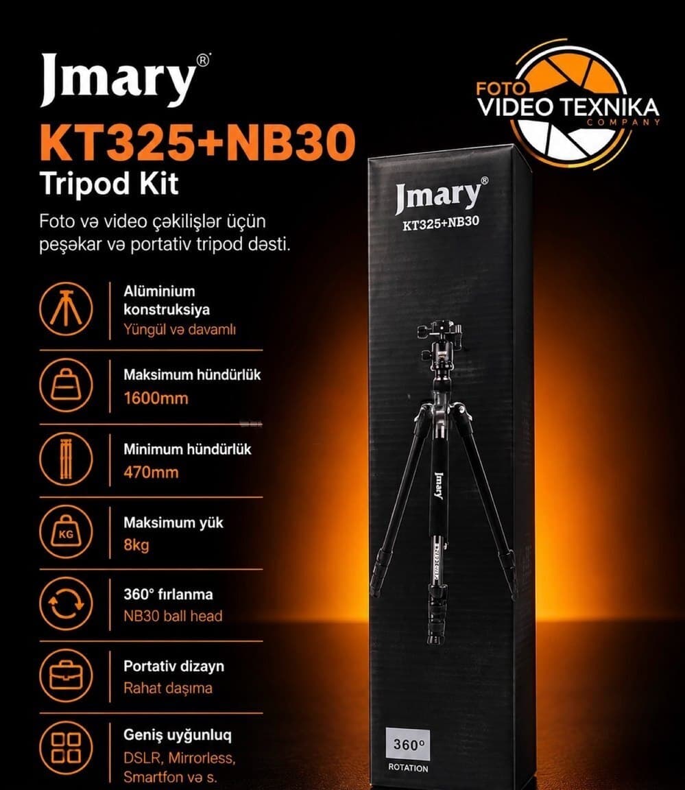 Tripod Jmary KT325 + NB30