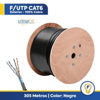 Şəbəkə kabeli Cat6 F/UTP 23AWG, qara (mis) — şəkil 2
